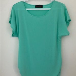 Sea foam green blouse
